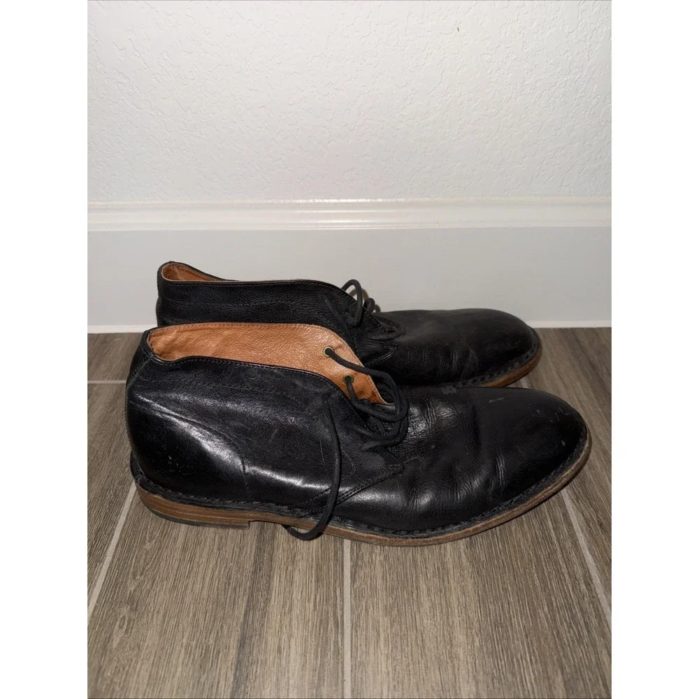 Frye Men's Laced Up Chukka Boots Size 10 Black Leather
